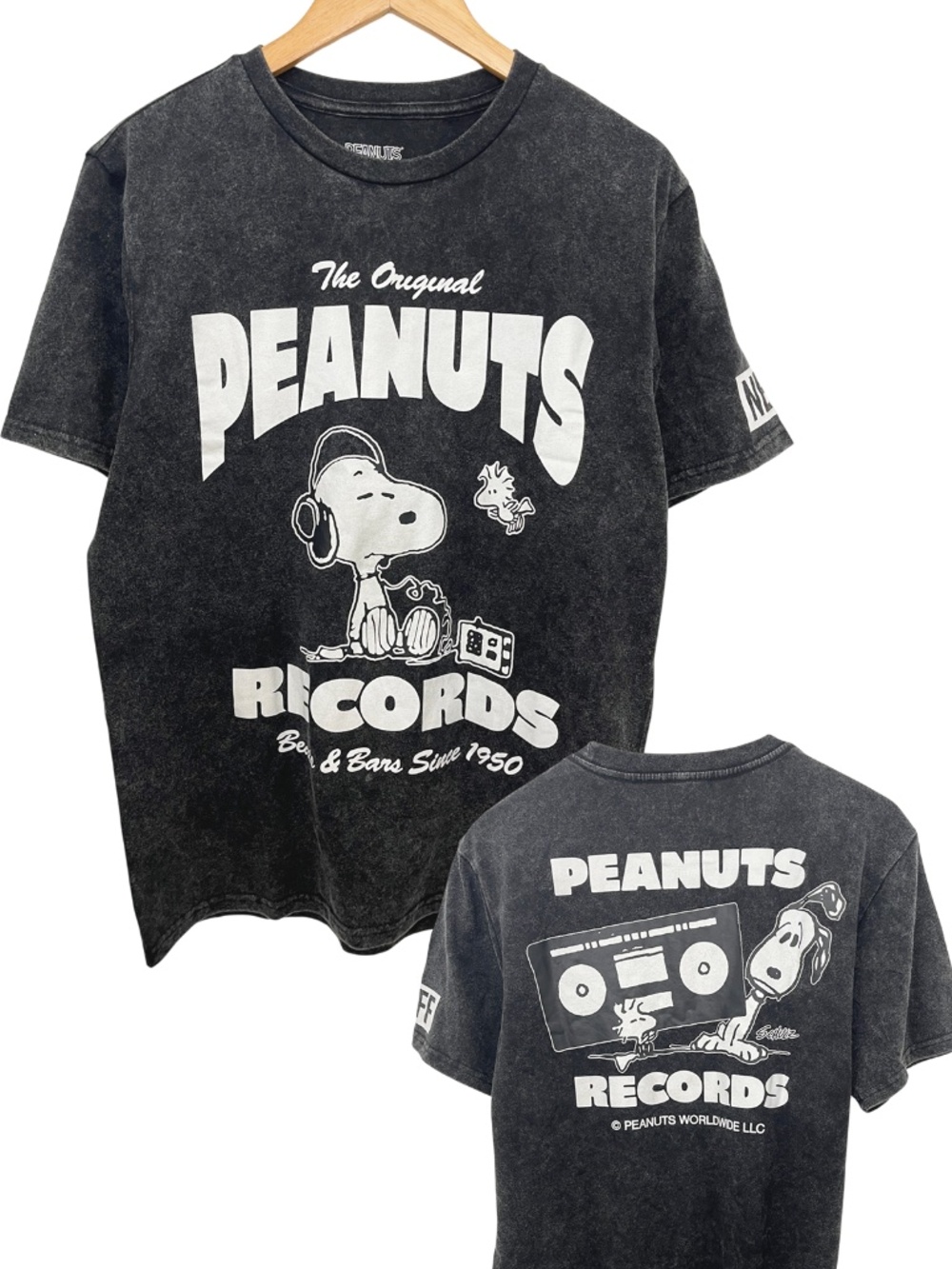 Neff x Peanuts Records Snoopy Men’s T-Shirt NWT Medium